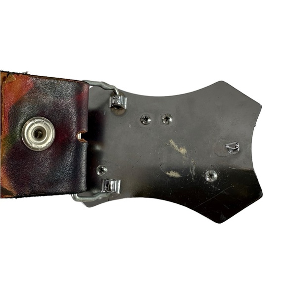 Dream Scenes by Rosanne leather tooled belt with Susan B Anthony coin buckle - Picture 11 of 12